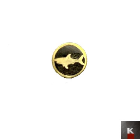 design pins squalo ottone nero K
